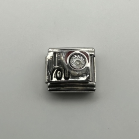 Modul I love you Silber